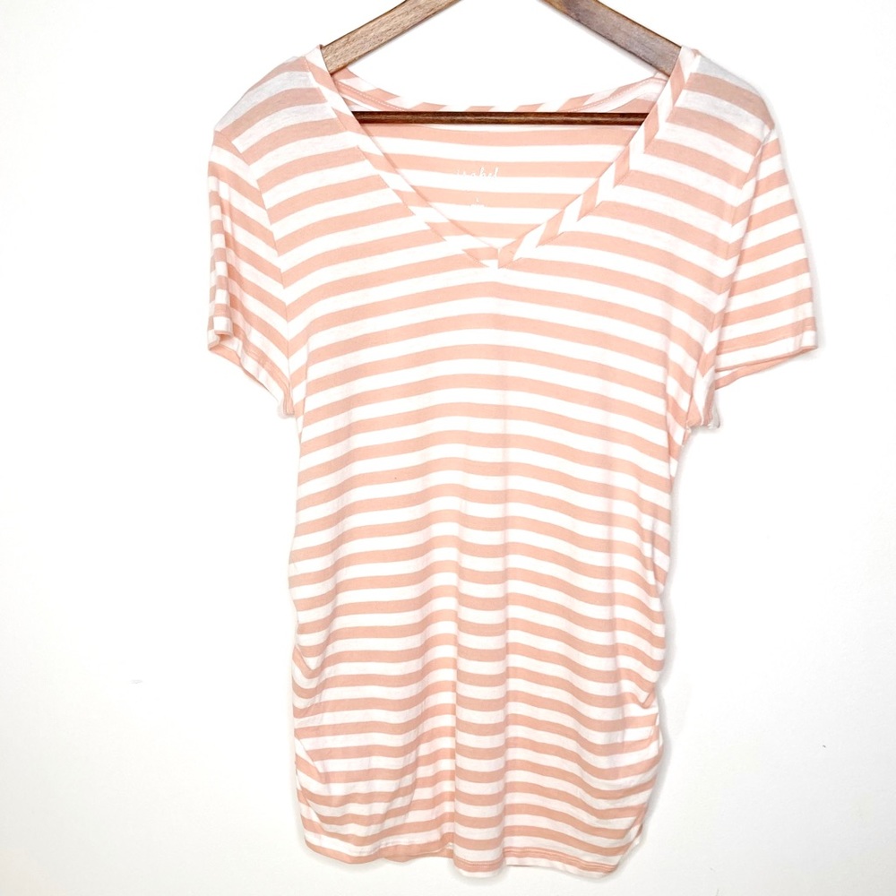 NWT ISABEL MATERNITY by Ingrid &Isabel Scoop Neck Short Sleeve Tee Size Large L